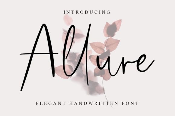 Allure: A Handwritten Font That Elevates Your Craft and Shop Designs