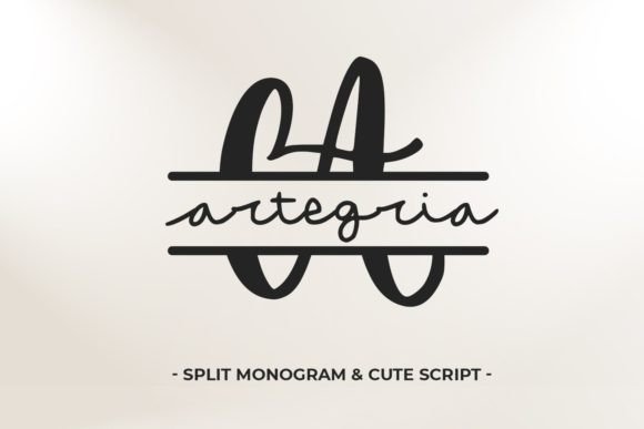 Artegria Duo: The Versatile Script Amp Font for Crafters & Product Designers
