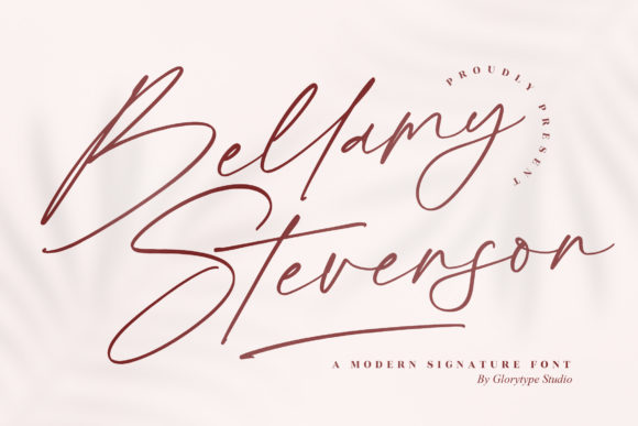 Bellamy Stevenson: A Relaxed Luxe Script Font for Elegant Branding