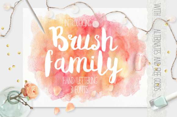 Brush Family: A Handcrafted Font Trio for Polished Branding