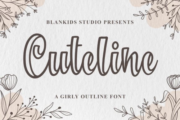 Cuteline: A Girly Script Font for Playful Brand Designs