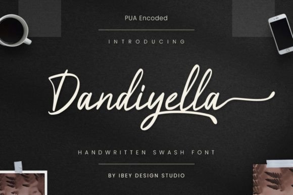 Dandiyella: A Playful Handwritten Font for Digital Design