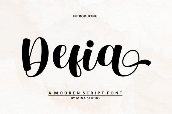 Defia: A Charming Script Font for Impactful Digital Marketing