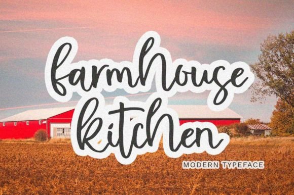 Farmhouse Kitchen: A Handwritten Font That Feels Right at Home in Your Campaigns