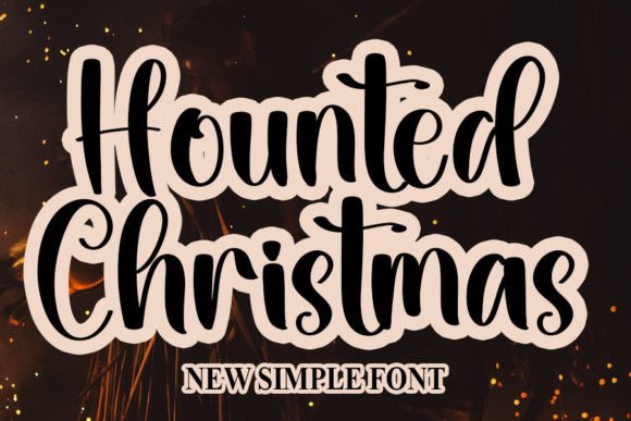 Hounted Christmas: A Handwritten Font for Enchanting Editorial Designs