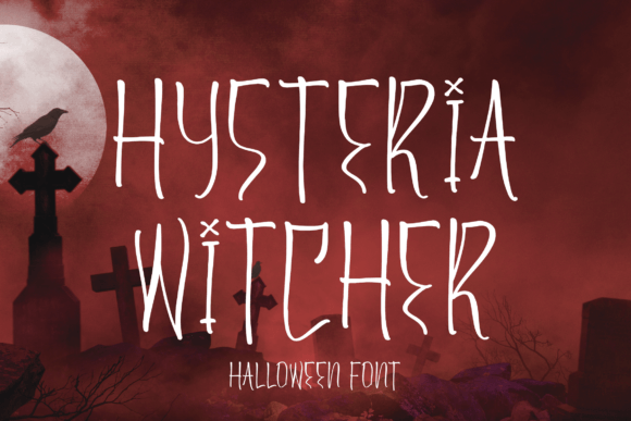 Hysteria Witcher: A Spooky Script Font for Crafty Makers and Etsy Sellers