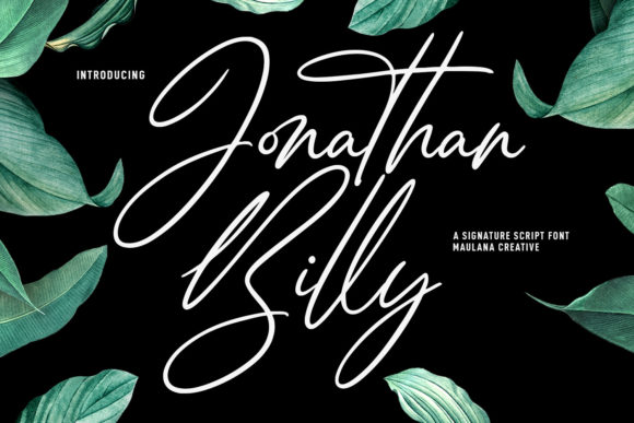 Jonathan Billy: A Dynamic Script Font for Modern Web Design