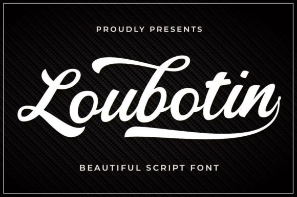 Loubotin: A Vintage Script Font for Elegant Editorial Design