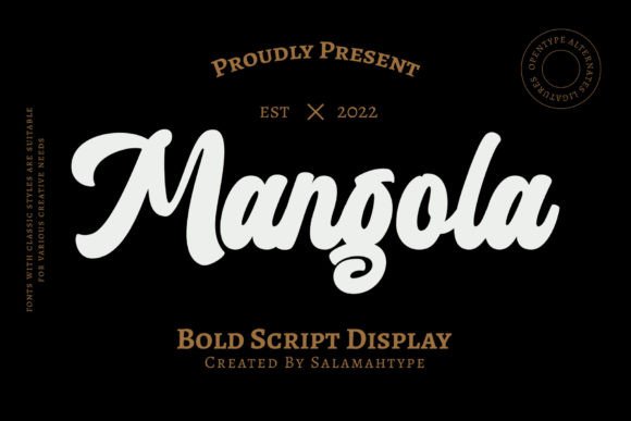 Mangola: A Bold Script Font for Modern Editorial Design