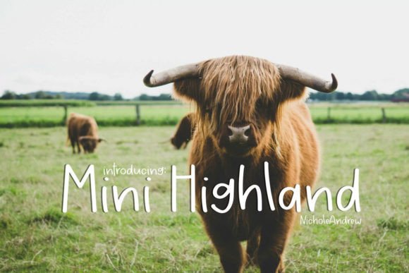 Mini Highland: A Charming Handwritten Font for Digital Designers