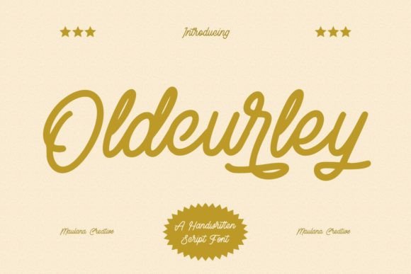 Oldcurley: A Playful Vintage Script Font for Web Designers and Digital Brands
