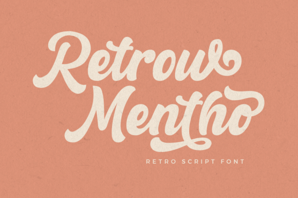 Retrow Mentho: A Bold Handwritten Font for Editorial Design and Digital Publishing