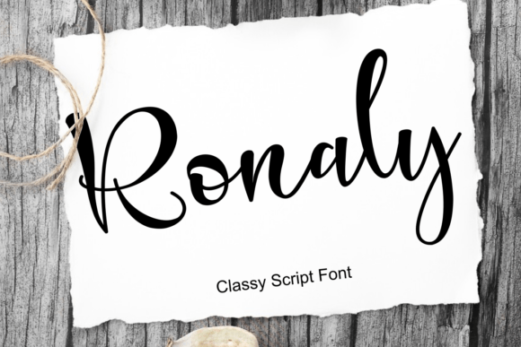 Ronaly: A Fresh Handwritten Font for Crafters and Makers