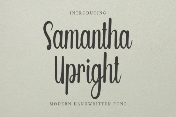 Samantha Upright: A Fresh Handwritten Font That Elevates Small Business Branding