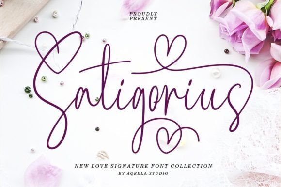 Satigorius: A Handwritten Font That Elevates Digital Marketing Design