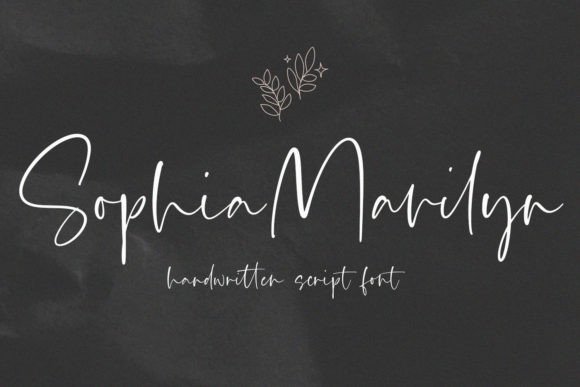 Sophia Marilyn: A Handwritten Script Font for Modern Marketing and Brand Design
