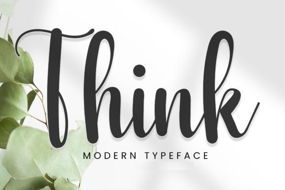 Think: A Stylish Script Font for Thoughtful Editorial Design