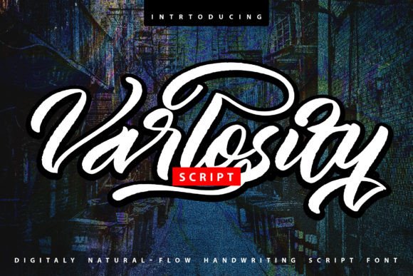 Varlosity: A Romantic Script Font for Thoughtful Editorial Design